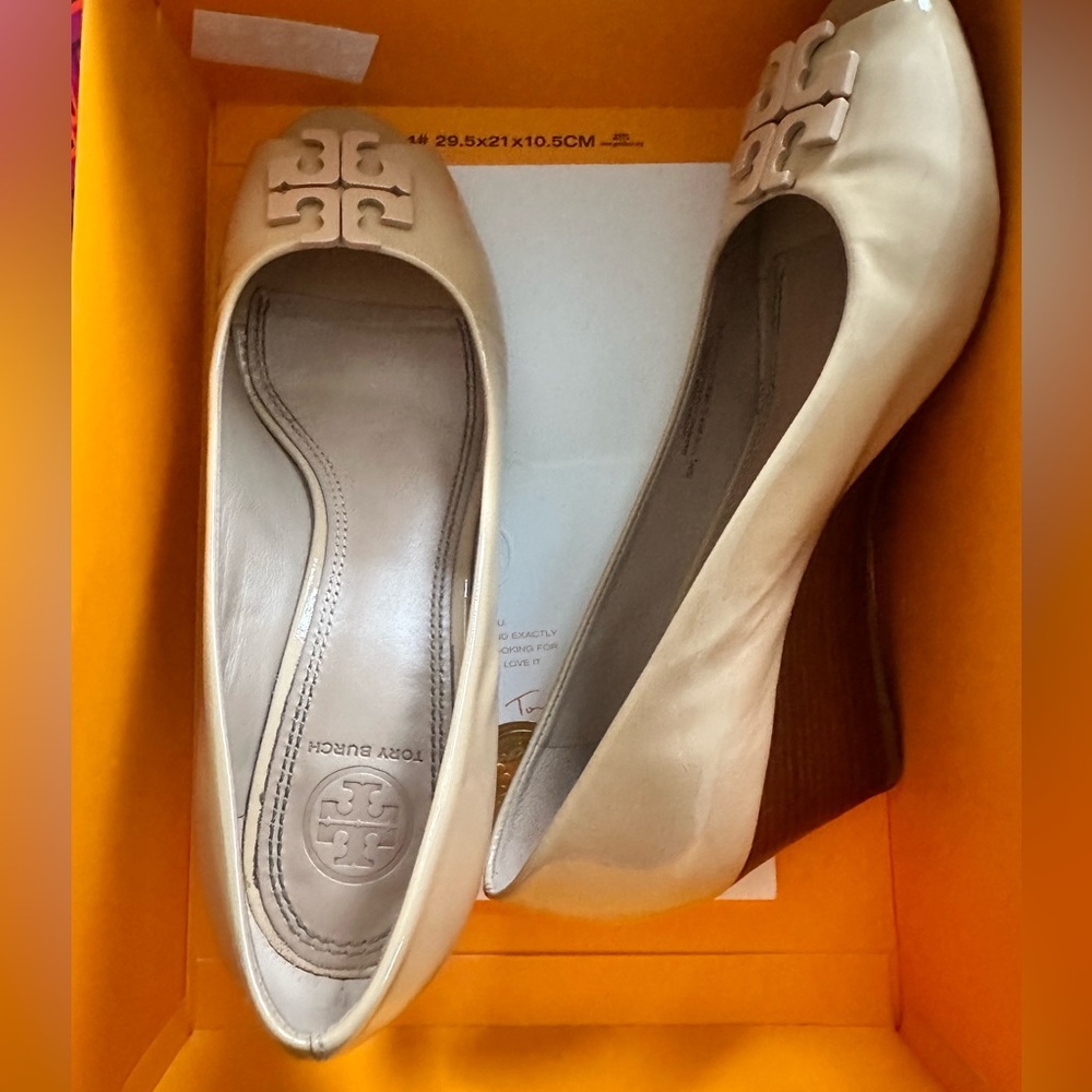 Tory Burch Lowell Peep Toe Wedge